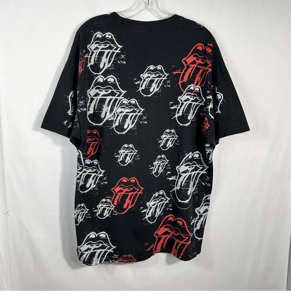 Vintage 2005 The Rolling Stones Tongue Logo AOP All Over Print Graphic T-Shirt - Picture 4 of 4